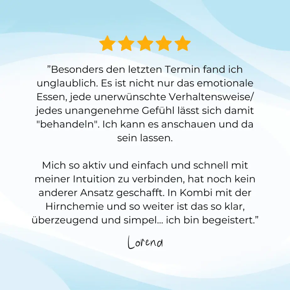 Kundenstimme Lorena - Ich bin baff